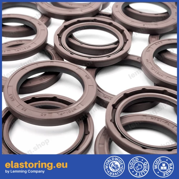 Pressure oil seal 40x55x6/6,5 NT01-PL FPM [BABSL+PTFE]